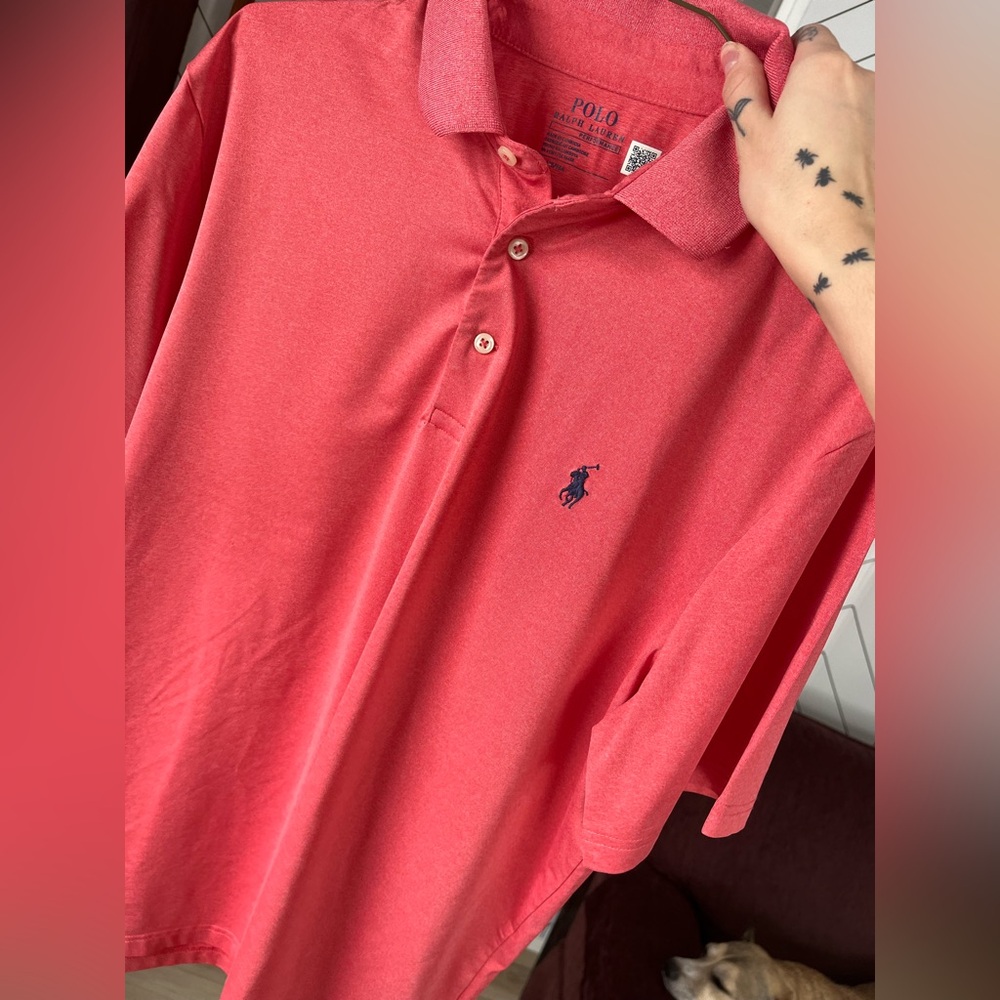 Pink/red polo - Picture 3 of 4